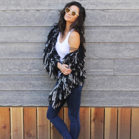 Cleobella Tassel Yarn Fringe Cardigan - Picture 9 of 9